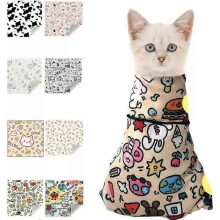 (Graffiti) Cat Grooming Wrap Self-Adherent Anti-Bite Anti-Scratch Anti-Escape Calming Wrap