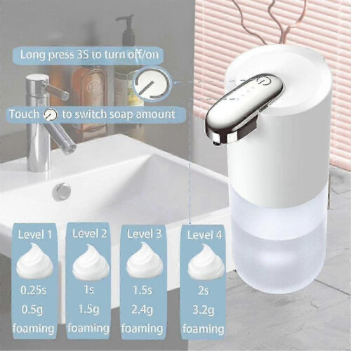 Automatic Foaming Soap Dispenser-400ml Touchless Soap Dispenser Adjustable Sensor Electric Hand Soap Dispenser Foam 1
