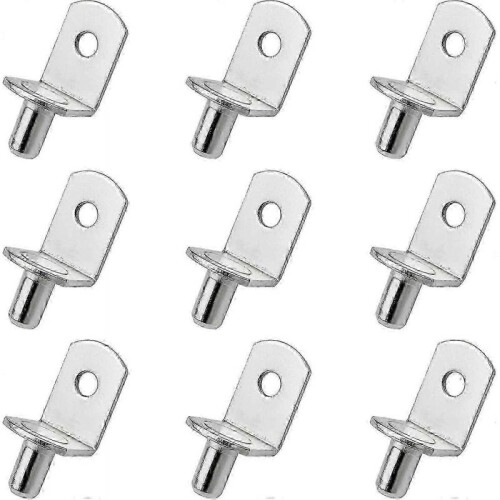 Shelf Support Pegs, 25PCS L-Shaped Metal Bracket for Cabinet Cupboard Bookcase