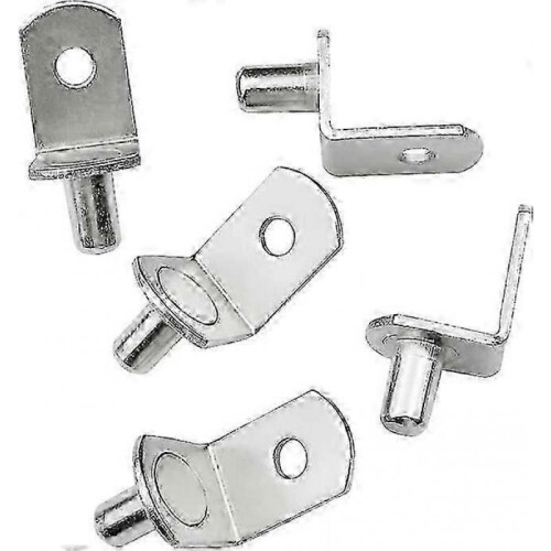 Shelf Support Pegs, 25PCS L-Shaped Metal Bracket for Cabinet Cupboard Bookcase 1