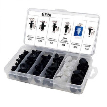 Universal Automotive Push Clips Kit 100PCS - Car Body Trim & Bumper Retainer Fasteners