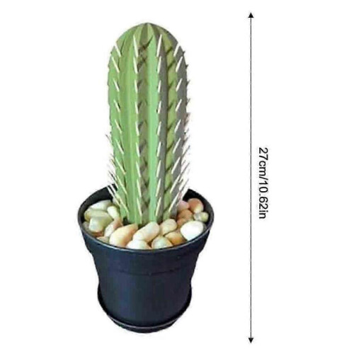 Cactus Toothpick Holder - 3D Printed Simulation Potted Desk Decor for Home & Kitchen 1