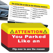 Car Learning Parking Cards 100 Pack Funny Bad Parking Cards Violations Christmas Gifts For Adults