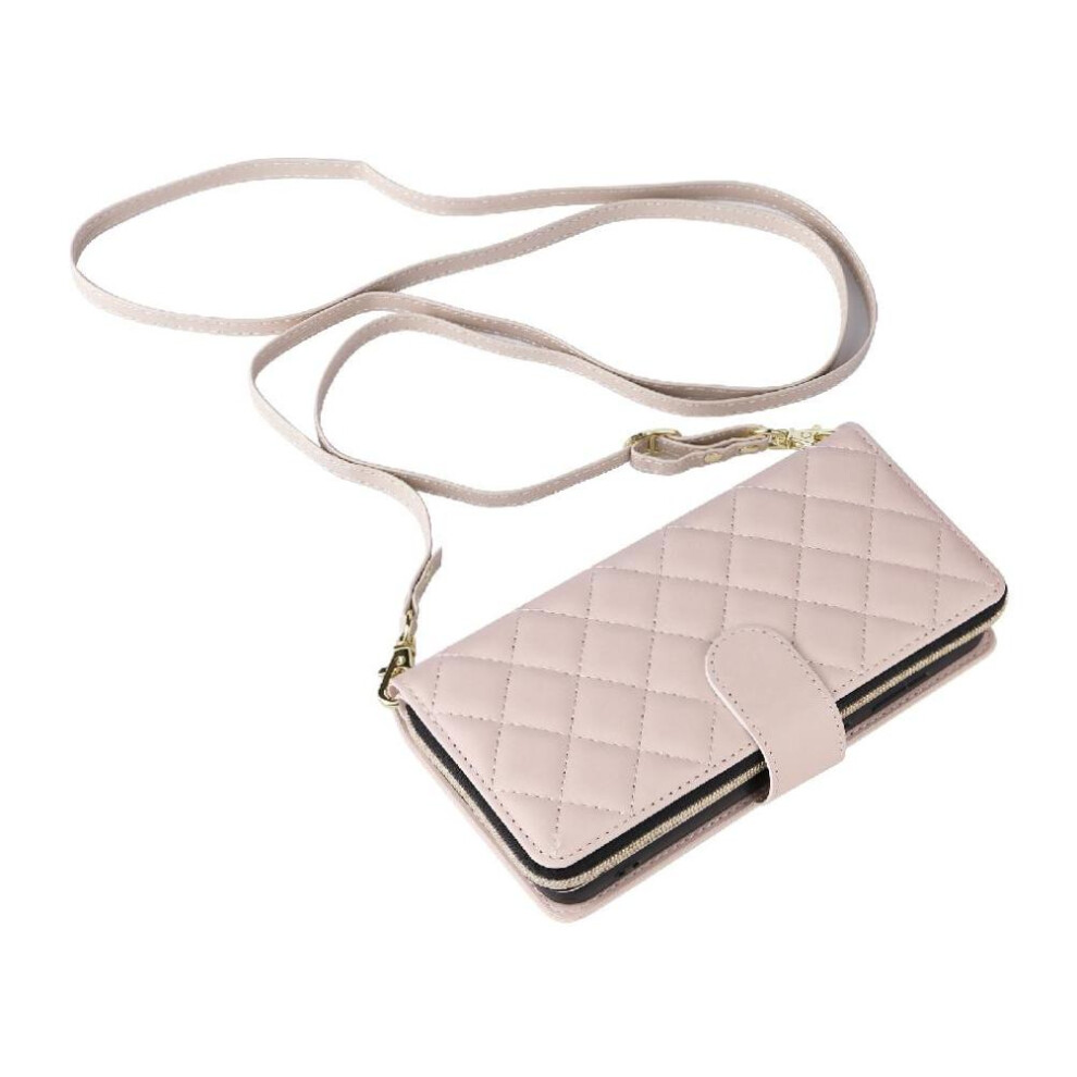 (White) Wallet Case For Iphone 17 9 Card Holder Magnetic Closure Crossbody Strap Kickstand Wrist Strap White 764563172542