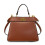 (Dark brown) Retro one-shoulder crossbody bag 1