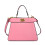 (Pink) Retro one-shoulder crossbody bag 1