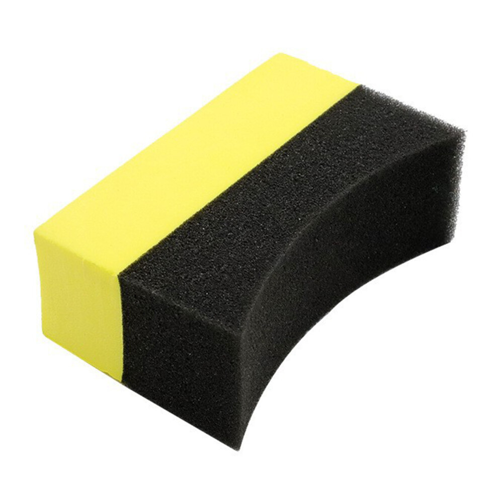 Soft Sponge Tire Dressing Applicator Pad - Yellow & Black Buffing Tool-image-OPC-PJGBVBH-NEW