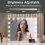 Large Hollywood Mirror Makeup 17 LED Bulbs Light Tabletop Mirror 5