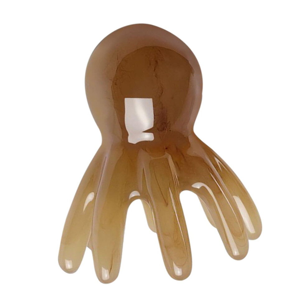 Resin Scalp Massage Comb, Portable Massage Tool, Jade-Like Material, Travel Size, Suitable for All Hair Types