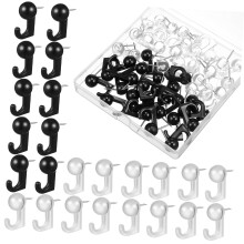 Pack of 100 Tack Hooks, Decorative Pin Board Hooks for Photos and Messages, Organisers for Home Office and School