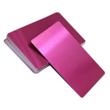 Business Cards Aluminum Plates 0.01 Inch Thick Blank For CNC Engraver Laser Engraving DIY Cards Multi Color
