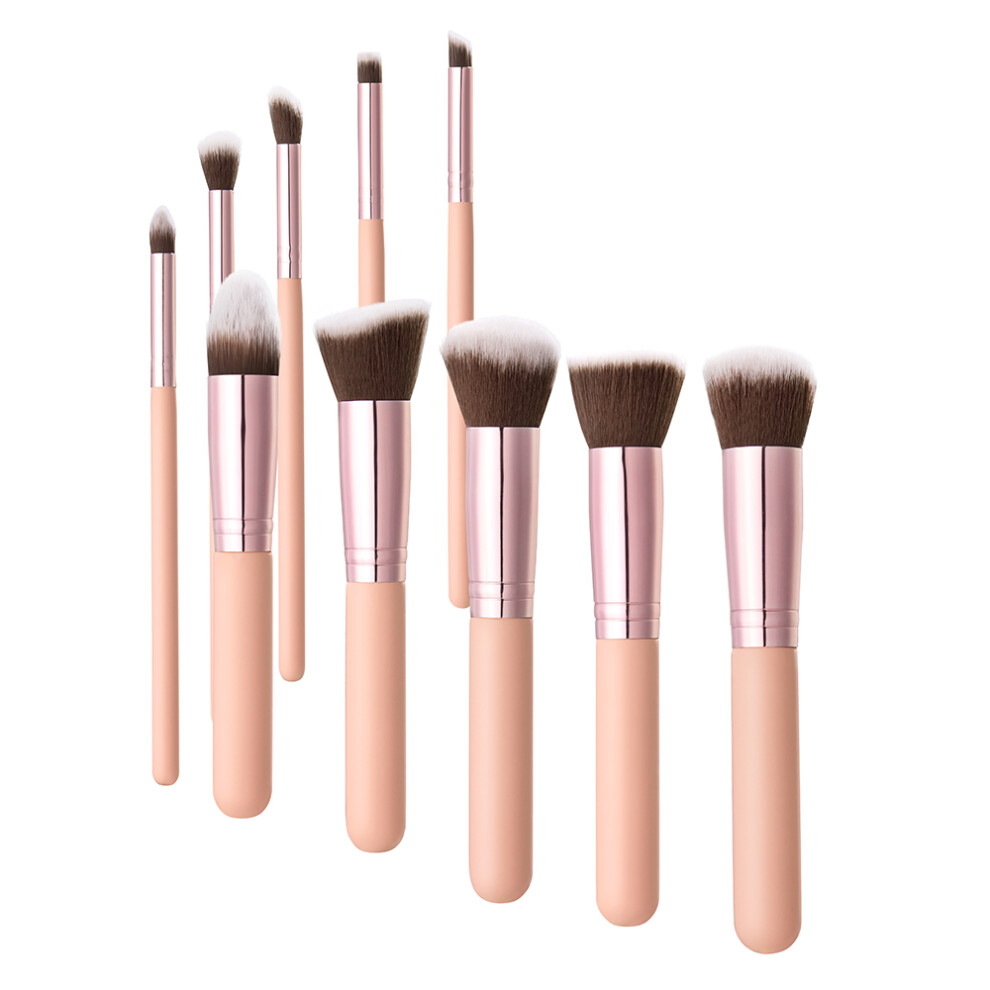 Set of 10 Professional Makeup Brush Tools