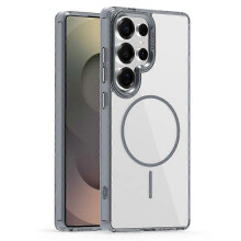 (Titanium Grey)For Samsung Galaxy S25 Ultra Magnetic Clear Case Compatible with MagSafe TPU PC Phone Cover