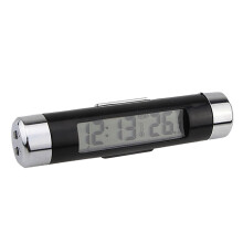 2 in 1 Car Electronic Clock & Thermometer with Blue Luminous LED Display