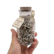 Jar Of Fucks Gift,fucks To Give Fuck Wooden Cutout Letter Piece Bad Mood Vent Spoof Holiday Gift To Friend, Funny Gift, Valentine's Day
