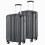 (Grey, 24+28inch) 19/24/28 Inch  Hard Shell Suitcase Set ABS with 4 Wheels Spinner 1