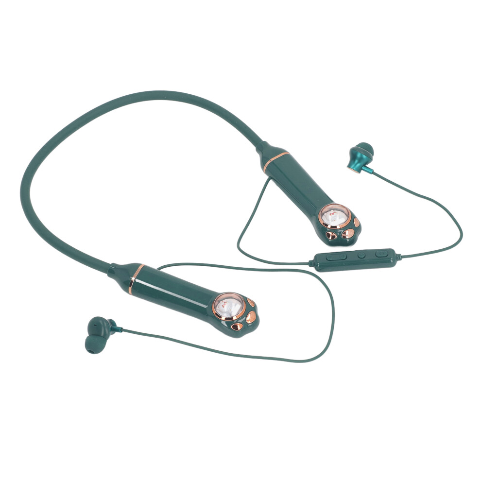K1692 Neckband Earbuds Ipx5 Bluetooth 5.3 Rgb Backlight Green 5041337514346