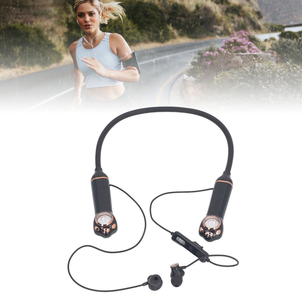 Wireless Neckband Earbuds Ipx5 Bluetooth 5.3, 12Mm Speaker, 40H Play, Black 6921337514319