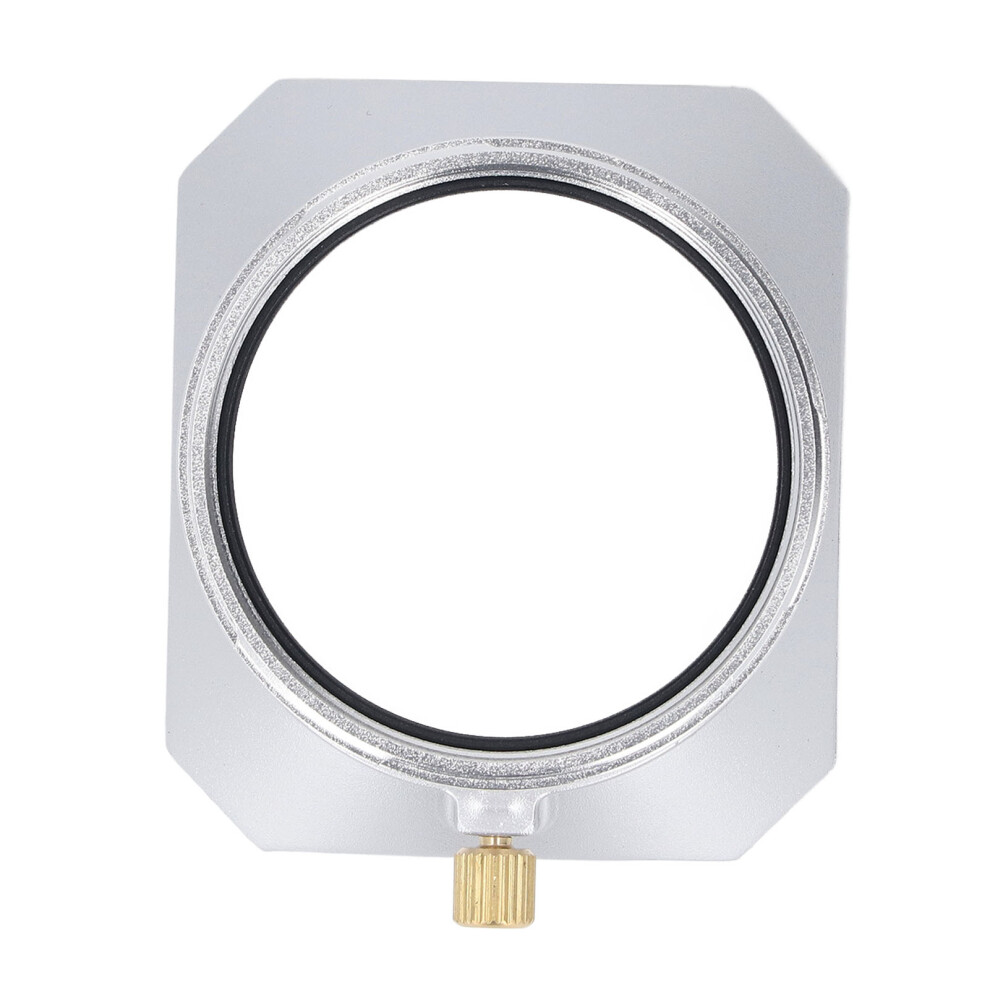 Square Retro Aluminum Lens Hood For X100 Series, 49Mm Filters, Silver 9441337514715