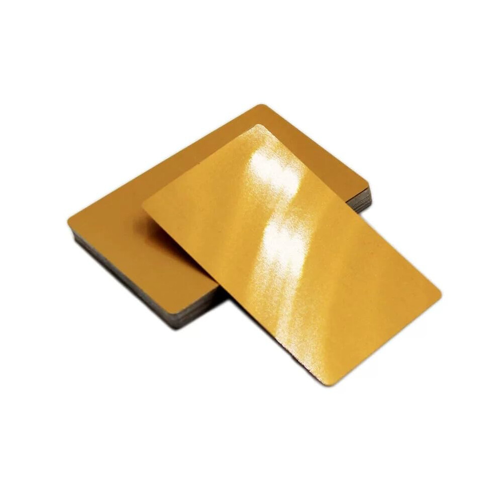 Bright Gold Business Cards 500 Aluminum Plates 0.01 Inch Blank Cards For Cnc Engraver Laser Engraving Diy Multicolor 6482260453590