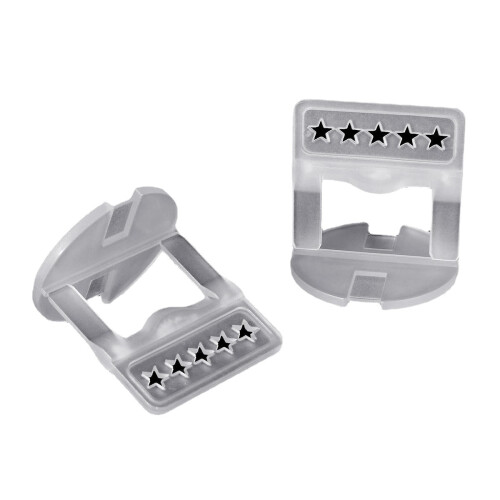 100pcs 1.5mm Tile Leveling System Plastic Spacers Tiling Tool Flooring Clips 1