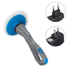 (US Plug) All in 1 Muscle Electrical Cleaning Brush Scrubber Cordless Bathroom Shower Tile+4 Heads