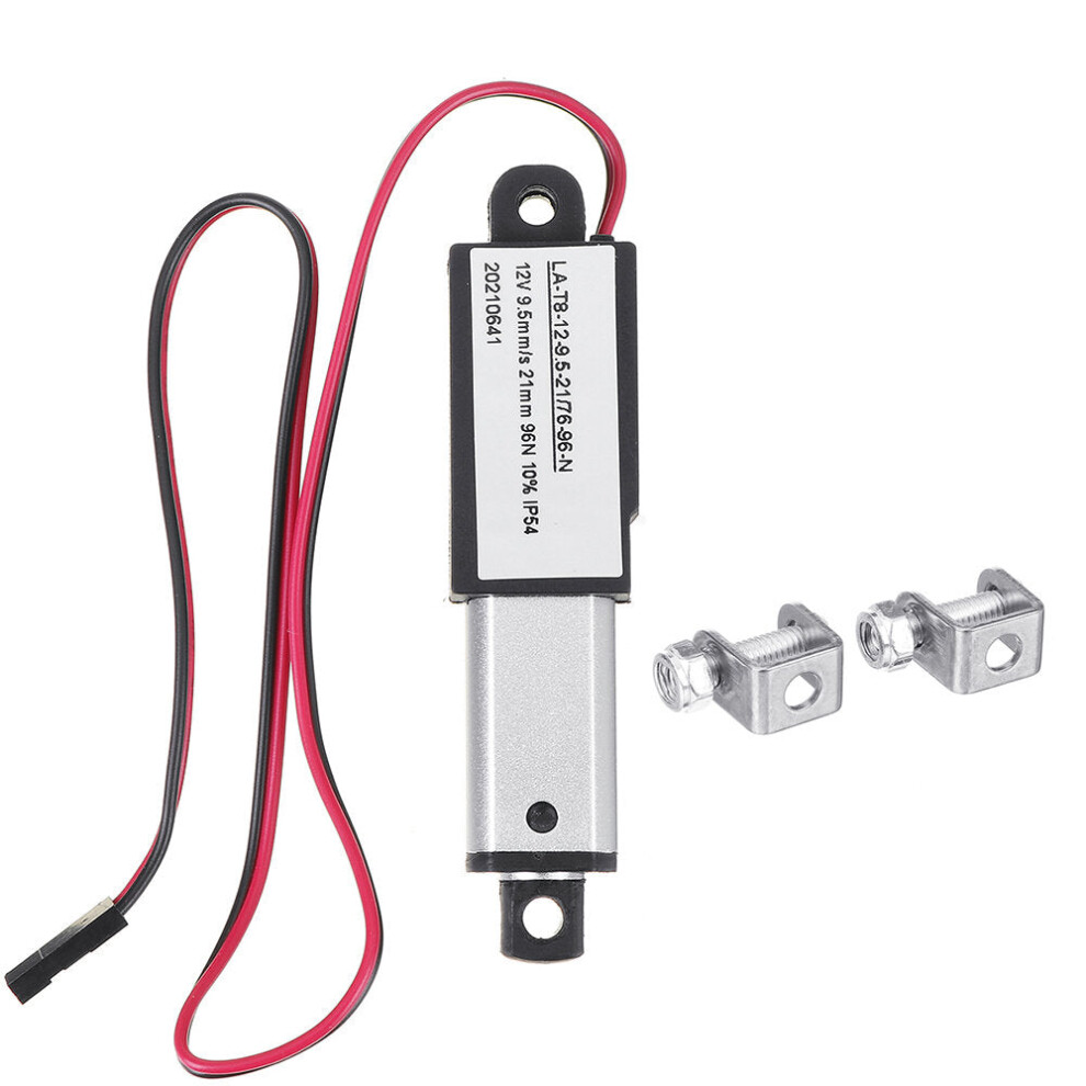 (5Mm/S, 6V) Dc 6/12V 21Mm Stroke Mini Electric Linear Actuator Motor Aluminum Alloy Linear Actuators Linear Motor Telescopic Rod Lifter 9078193499650