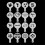 16 Pcs Plastic Coffee Template Stencils Cappuccino Chocolate Latte Art Mold Tools 5