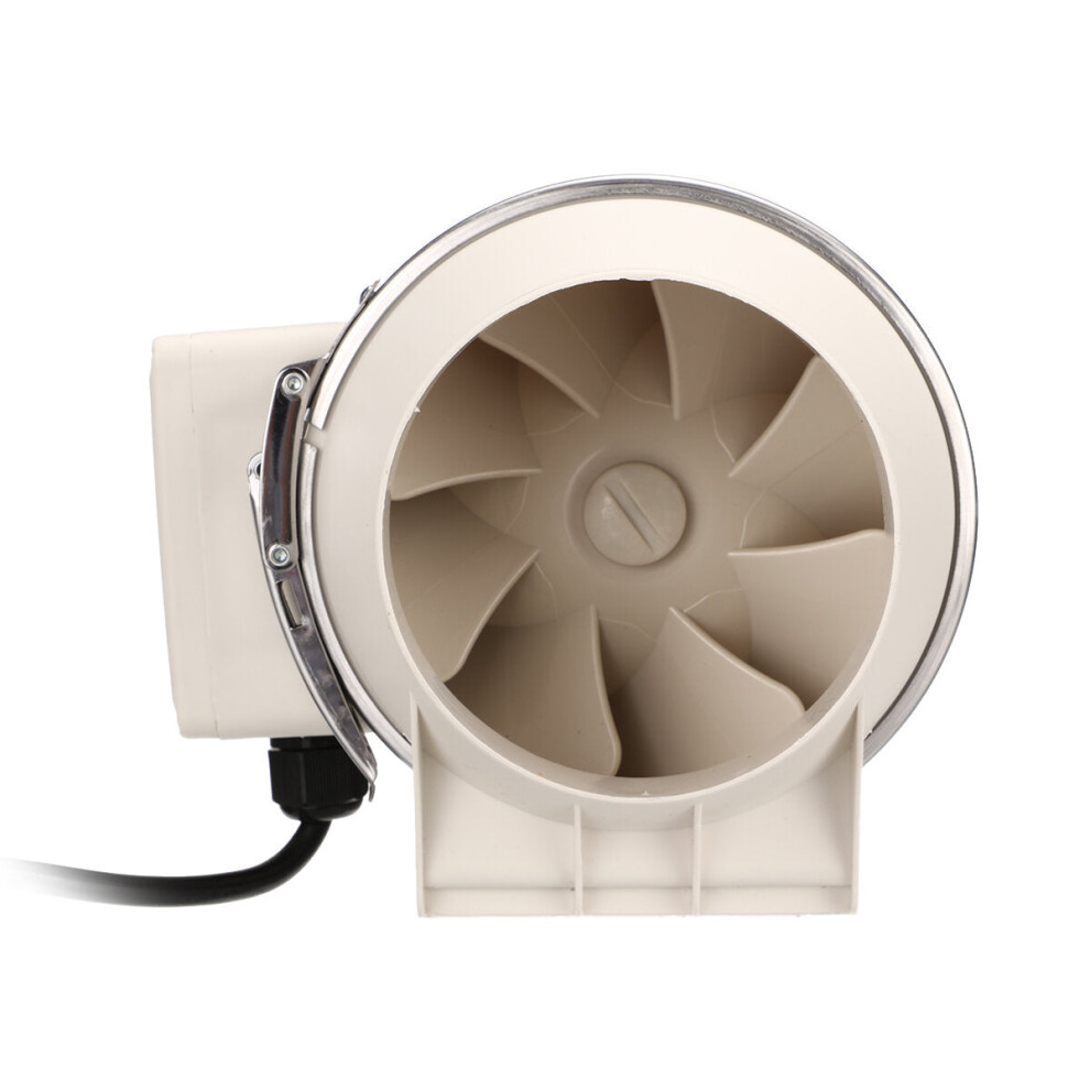 (Uk Plug) 4 Inch 45W Exhaust Fan Adjustable Speed Duct Fan Garden Farmland Window Airflow Boost Air Ventilator Pipe Ventilation Extractor 1138392110324