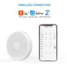 WiFi 2 In 1 Smoke Detector Carbon Monoxide Detector Fire Alarm Sensor Wireless Security System Smart Life Tuya App Control for Smart Home