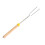BBQ Roasting Sticks Extendable Design Wooden Handle Smores Kit for Fire Pit Sticks for Fire Pit 8