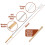 BBQ Roasting Sticks Extendable Design Wooden Handle Smores Kit for Fire Pit Sticks for Fire Pit 12