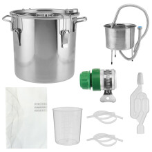 (20L) 12L/20L/33L Home DIY Alcohol Distiller Alcohol Water Distiller Moonshine Still Oil Boiler Kit