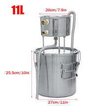 (11L/ 2.9(US Gal)) 11/22/35L Alcohol Water Distiller Stainless Fruit Liquor Making Tool Alcohol Making Machine Household Bar Sets