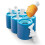 (Dark Blue) DIY Silicone 6 Cavity Fish Shape Ice Cream Mold Ice Pop Stick Maker Kitchen Tools 2