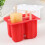 (White) Ice Cream Popsicle Molds Tools Rectangle Shaped Reusable DIY Frozen Ice Cream Baking Mold for Kitchen 9
