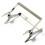8PCS Equipment Smoker Brush Uncapping Fork Queen Catcher Comb Tool Beekeeping 9