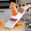 (Red) Multifunctional Stainless Steel Cutter Slicer Vegetable Cutter With Three Replaceable Blades 8