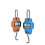 (Orange) Portable Electronic Crane Scale Industrial Precision Small Hook Scale 300kg 3