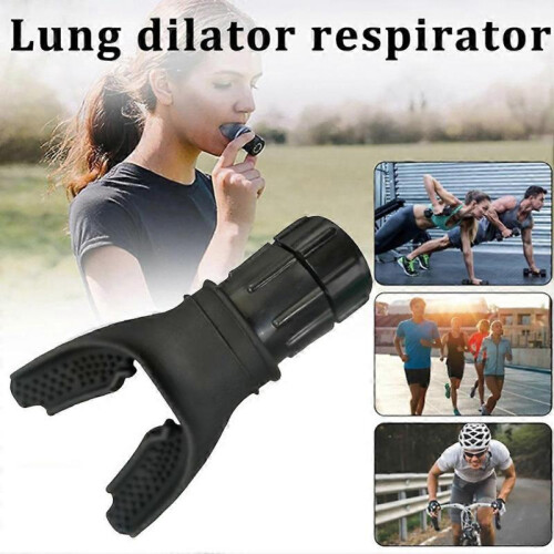 (Black) Spirometry Breathing Exercise Device Lung Exerciser Device with Adjustable Resistance Lung Capacity Abdominal Strength 2