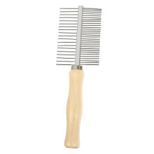 Pet Hair Comb Stainless Steel Fur Grooming Brush For Dogs And Cats Silver