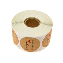 Kraft Paper Stickers 500 Pcs Alphabet Letter Stickers Safe Material for Party Decor and Crafts