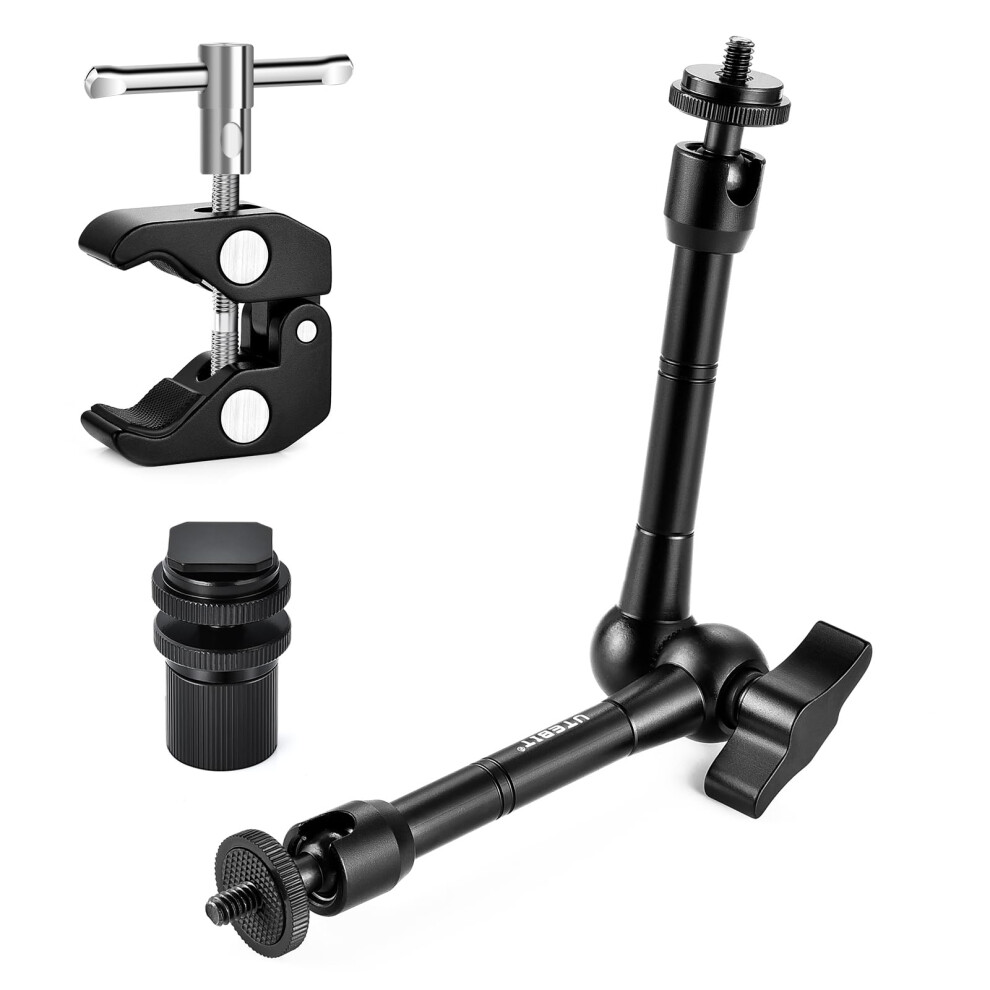 Variable Friction Arm 4Kg Max Load Adjustable Magic Arm 11 Inch Length With Super Clamp Mount For Lcd Screen Monitor 6947110930800