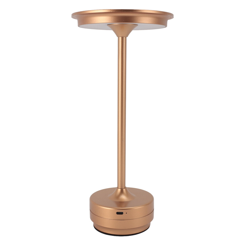 Rechargeable Rose Gold LED Cordless Table Lamp, 3 Light Colors, 28cm-image-OPC-PJGBZQG-NEW