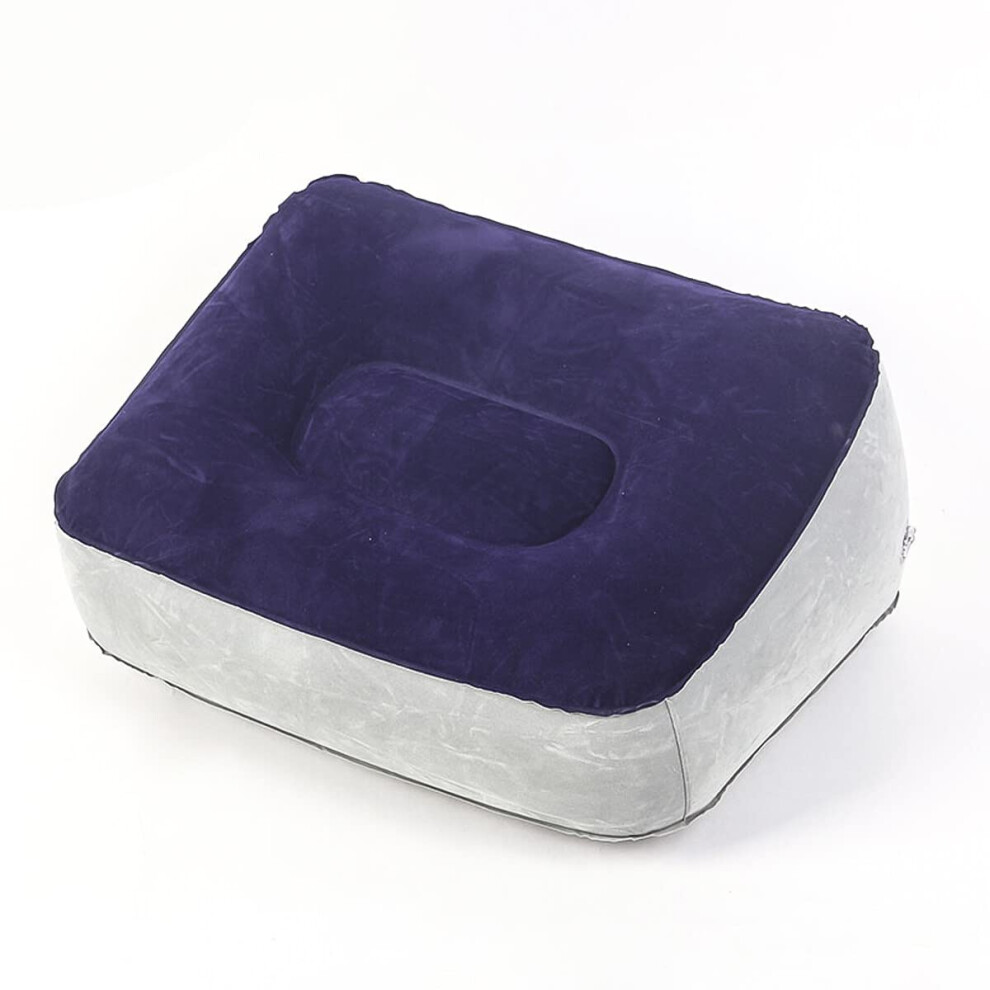 Inflatable Air Footrest Cushion For Travel And Home Use, Ergonomic Footrest, Swelling Relief, Improves Blood Circulation