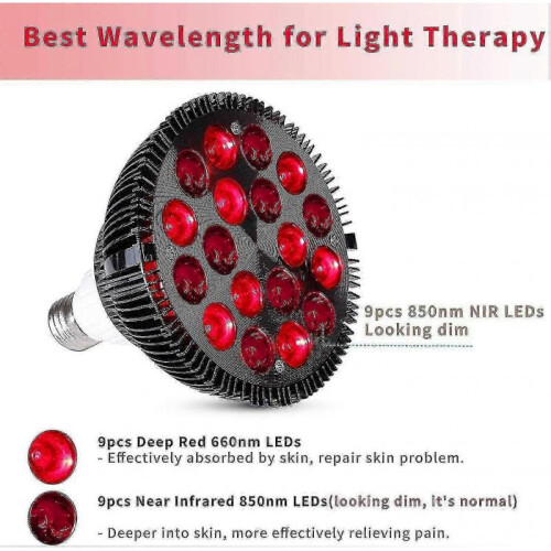 Red Light Therapy 18 Leds Red Light Therapy Bulb Infrared Light Therapy Lamp Device 1