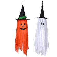 2 Pack Halloween Party Decoration Hanging Ghosts Trees Front Yard Patio Lawn Garden Party Holiday  T
