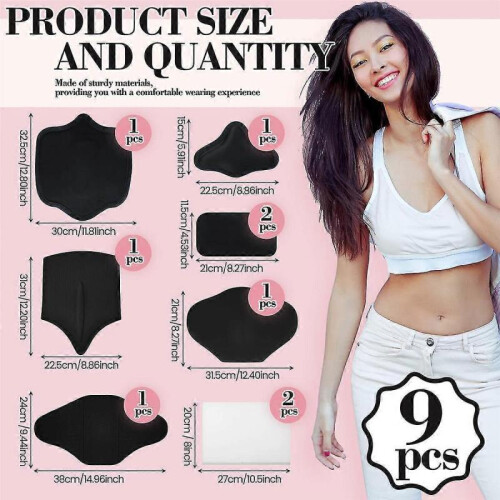 9 Pcs Lipo Foam Board Set Ab Abdominal Board Tummy Board Side Front And Back Compression Boards For 1