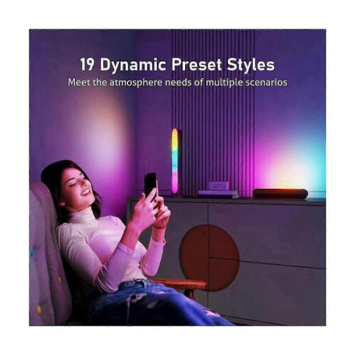 Smart Led Light with Eu Plug Bar Rgb Atmosphere Light Music Synchronization Multiple Modes Tv Wall 2