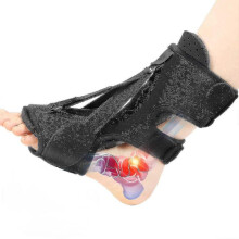 (Black) Plantar Fasciitis Night Splint, Adjustable Plantar Fasciitis Relief Night Splints For Plantar Fasciitis, Foot Drop
